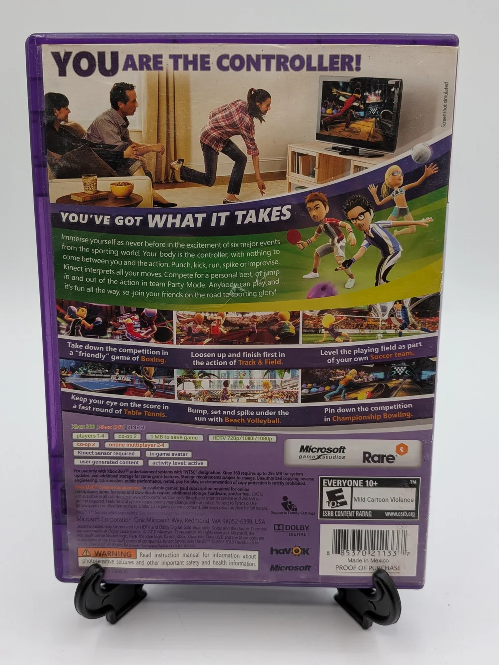 Xbox 360 - Kinect Sports & Adventure! & Zumba Core 3 Game Bundle
